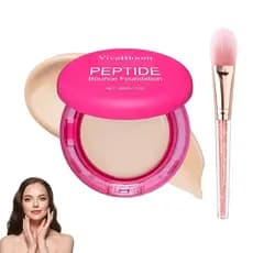 Base Hidratante Peptide Bounce 0,71 oz - Cobertura Leve e Modulável - Acabamento Natural de Longa Duração - Corretivo em