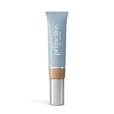 Prime Prometics PrimeSkin CC+ Cream, adequado para mulheres maduras, é uma base leve que se transforma de líquida em pó,
