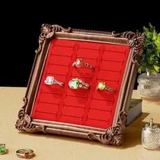 [brightlight.br] Exibição De Joias Vintage Ra , Porta-Retratos De Estilo Europeu , Bandeja De Armazenamento De Anéis E ,