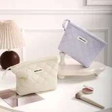 Ru Hui Qi linha bolsa de armazenamento de embreagem cor sólida saco de cosméticos viagem saco de armazenamento de cosmét