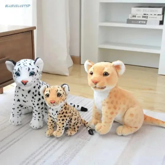 BLUEVELVETSP Brinquedo De Pelúcia De Leopardo Para Bebê , Macio De Neve ,