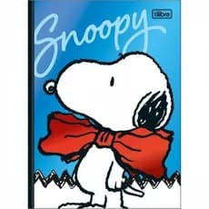 Caderno Brochura Colegial Capa Dura 80 Folhas Snoopy Pautado Escolar