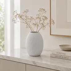 Vaso Decorativo | Vaso para Flores | Vaso Canelado | Decoração Moderna | Vaso Decorativo Minimalista