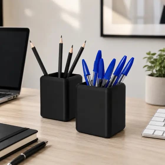 Kit com 2 Organizador de Mesa | Porta-Canetas | Porta-Lápis | Porta Objetos Multifuncional | Porta-Pinceis