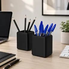 Kit com 2 Organizador de Mesa | Porta-Canetas | Porta-Lápis | Porta Objetos Multifuncional | Porta-Pinceis