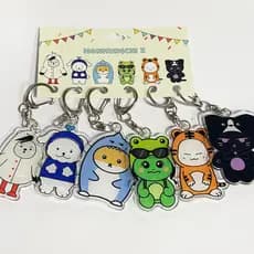 6 Pçs/Lote Kpop Idol MONSTA X Chaveiro Chaveiros Acrílicos