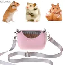 PEWANYDI Hamster Carrier Cobaia Bolsa Portátil Com Zíper Alças Ouriço Pequena Para Transporte De Animais De Estimação