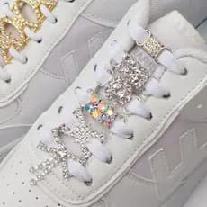 2 Peças de Fivela de Sapato/Decoração de Tênis com Strass Colorido SJXZ