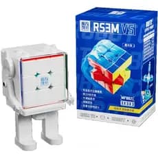 Magic RS3M V5 2023 Cubo mágico 3x3 sem núcleo com revestimento UV, com suporte de exibição, opção econômica RS3M 3x3 sem