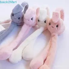 Protetores de Orelha de Pelúcia BACK2LIFE1, Estilo de Inverno com Coelho de Desenho Animado, Protetores de Orelha Espess