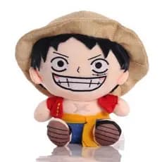 Novidade - Brinquedo de Pelúcia Luffy 20cm - One Piece Roronoa Zoro, Nami, Sanji, Usopp, Shanks, Tony Chopper, Presente