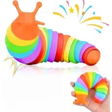 Brinquedo Elástico Antiestresse Caterpillar – Brinquedo Macio para Alívio do Estresse, Brinquedo Sensorial de Mesa C XIY