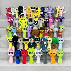Mutant Sprunki Brinquedo De Pelúcia Novo Humanóide Incredibox Jogo Cinza Wenda Oren Bonecas Decoração Lembrança Brinqued