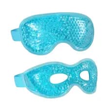 2 Máscaras Oculares de Gel Reutilizáveis para Terapia a Frio, para Inchaço/Olheiras/Bolsas nos Olhos/Olhos Secos/Dor de