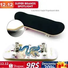Profissional fingerboard skate Mini skate Maple Rock duplo criativo fingerboard esportes profissional rolamento fingerbo