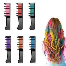 Pentes de Giz para Cabelo em 12 Cores Festivas e Divertidas, Novos Pentes de Giz para Cabelo com Glitter Temporário 2026