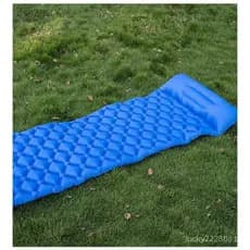 Colchão de dormir portátil para acampamento ao ar livre/travesseiro inflável/Ultra leve/bomba embutida inflável/viagem/c