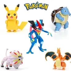 Figura de Anime Pikachu Charizard Gyarados Brinquedo de Transformação Caixa Pokémon Pokébola Presente de Aniversário