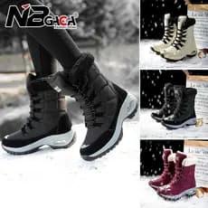 Botas de Inverno Femininas de Alta Qualidade, Impermeáveis, Cano Alto, para Manter Aquecidas, Botas de Neve para Uso Ext