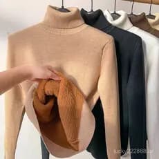 Women's Sweater with Round Neck Warm Winter FZYP