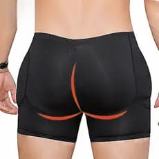 Levantador De Bunda Masculino Shapewear Acolchoado Quadris Almofada Destacável Absorção De Suor Boxers Hip Realçador Rou