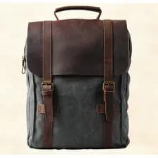 Mochila masculina de moda em couro, mochila militar de lona, mochila masculina, mochila feminina para escola, bolsa esco