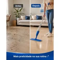 Mop Spray Com Reservatório Sortido Balde para diversos Pisos Esfregão Spray Limpa Chão Ceramica Porcelanato