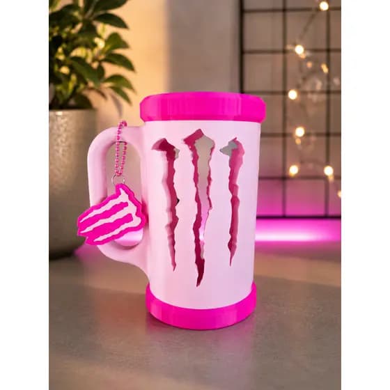Porta Lata 3D Estilo Monster com Chaveiro Abridor de Latas– Ideal para Latas 473ml