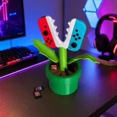 🌱 Suporte Organizador Gamer Planta Piranha para Joy-Con Nintendo Switch