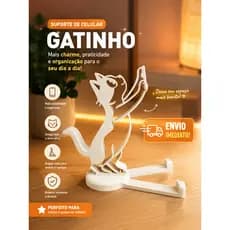 🐱 Suporte de Celular Gatinho Decorativo
