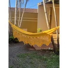 Rede Bucho de Boi 100% algodão Rede de descanso Casal Luxo Varanda Manual Artesanal