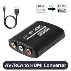 HD 1080P AV Para HDMI RCA Conversor Adaptador PS1/PS2/PS3/Xbox 360/WII/N64 Console DVD Players Acessórios De Jogos