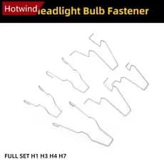 HOTWIND 6 Pçs Farol Do Carro Lâmpada Retentor Clipes De Mola Fivelas Metal Primavera Para H1 H3 H4 H7