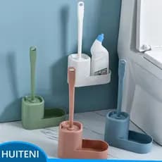 Escova De Vaso Sanitário Com Cabeça De Plástico , Ferramenta Limpa Para Montagem Na Parede Ou No Chão