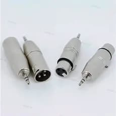Núcleo De 3 Pinos XLR Macho Fêmea Para 3.5mm Jack Adaptador De Áudio Alto-Falantes De Microfone Conector Amplificador De
