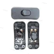 Alta Qualidade Preto 2A 303 ON-Line Liga/Desliga Botão Interruptor Mesa Luzes Led Fiação Elétrico 2gang Rocker Switch 11