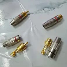 2 Tipos Banhado A Ouro RCA Macho Ou Fêmea Jack Tomada De Áudio Vídeo Bloqueio Cabo Conector Solda Não Adaptador Sem 22BR