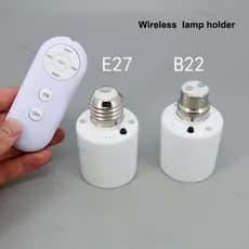 E27 Ou B22 Base De Lâmpada De Controle Remoto Soquete Interruptor Temporizador Inteligente Sem Fio 8m Suporte Da AC 110V