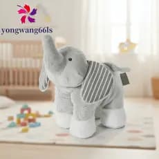 YONGWANG Brinquedos De Animais De Pelúcia , Travesseiro De Elefante Fofo Cinza , Bonecos Macios Adoráveis Da Savanna