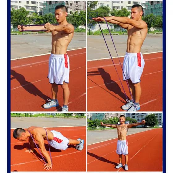 kit elastico exercicio profissional elastico para exercicios super band elastico Faixa elástica de resistência Pull-Up f