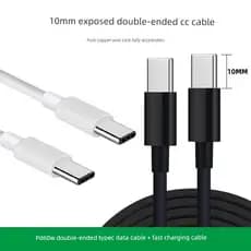 Carregador Celular USB‑C Importado Carregador rápido tipo c Kit Carregador + Cabo Tipo C Cobre puro PD60W Dual-Head Type