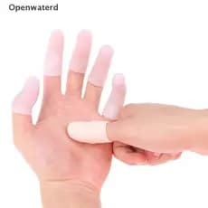 Conjunto de 10 Luvas Protetoras de Dedos em Gel de Silicone da Suporte Com BR