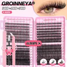 Kit cílios postiços Cílios postiços 3D Cílios naturais Americano grosso cílios postiços Natural único Cluster conjunto s