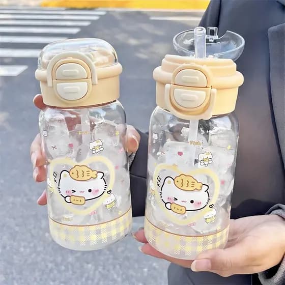 garrafinha de agua infantil garrafa de agua infantil garrafa de agua infantil menino Gatinho copo de água de alto valor