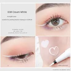 Lápis delineador de olhos Delineador à prova d'água Delineador caneta Caneta Gel delineadora branca à prova d'água, sem