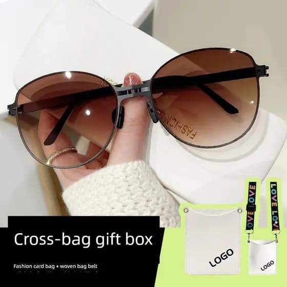 oculos de sol oculos blogueira feminino oculos de sol masculino Óculos de sol dobráveis feminino 2023 novo estilo High-E