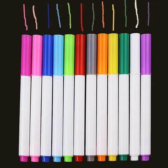 Canetas de giz líquido coloridas, canetas de giz líquido branco para quadro negro