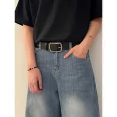 cinto masculino couro cinto cowboy cinto country masculino Cinto masculino 2025 novo estilo cinto na moda jovem estudant