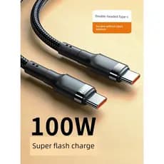 Carregador Turbo 20W PD USB‑C Kit Carregador + Cabo Tipo C Carregador rápido tipo c Cabo de dados typec de duas cabeças
