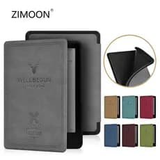 Capa Magnética Leve Premium De Couro Slimshell Soft Case Para Kindle Paperwhite 12/11/10/7/6/5th Com Auto Sleep/Wake up